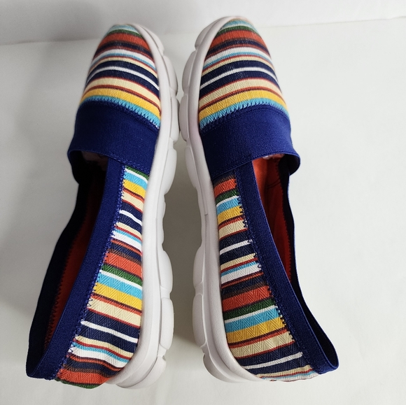 Lands End stripe slip on sneakers - Picture 5 of 11
